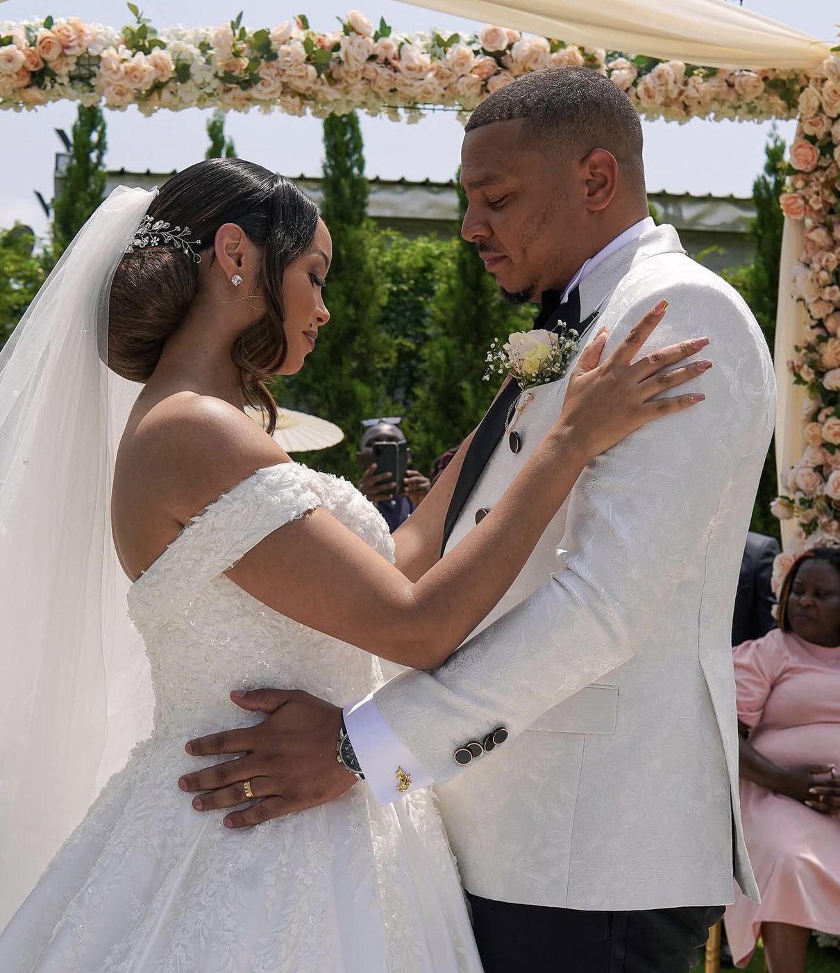 Linda et son époux pendant leur mariage