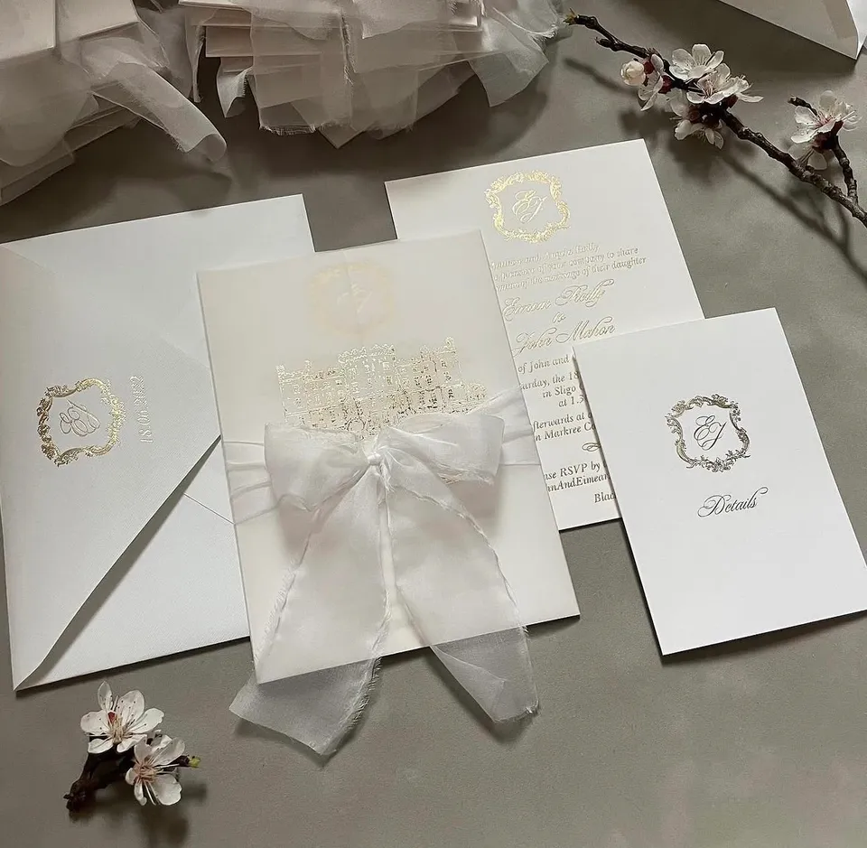 Carte en carton haute édition Zaanga Wedding