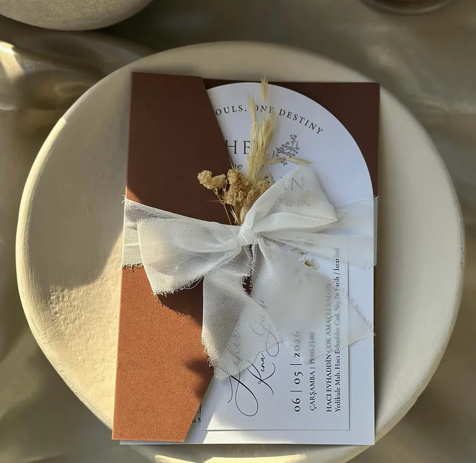 Carte en carton sélection Zaanga Wedding