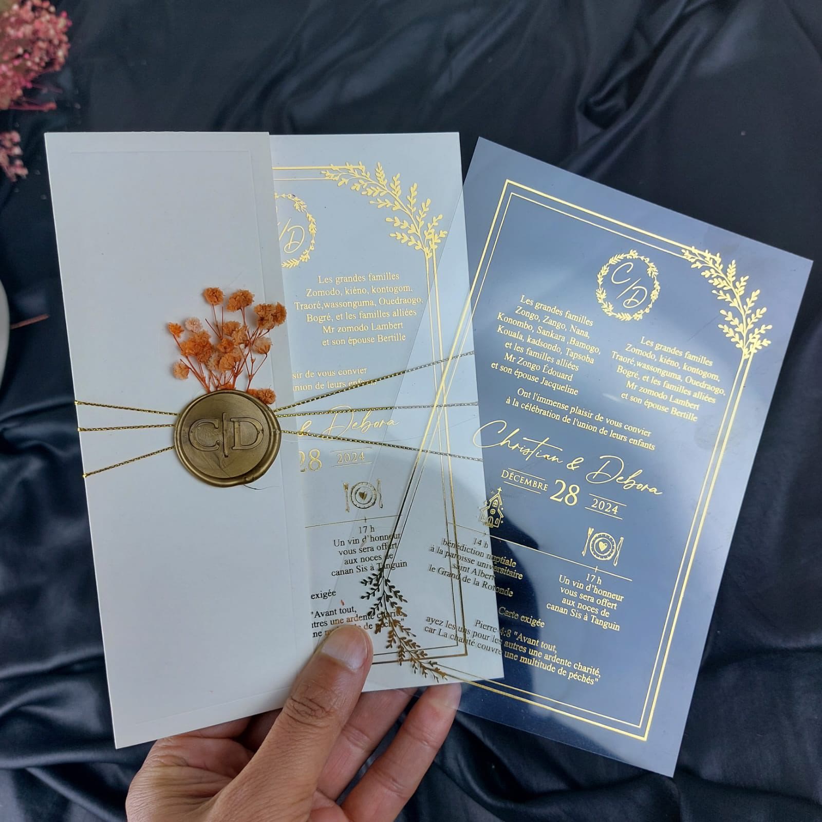 Invitations de Christian et Debora